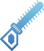 Hedge Trimmer Glyph Gradient Icon vector