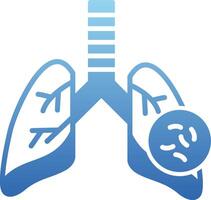 Tuberculosis Glyph Gradient Icon vector