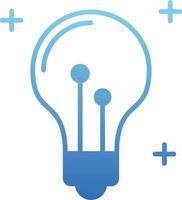 Idea Glyph Gradient Icon vector