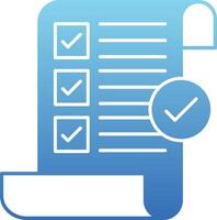 Terms and Conditions Glyph Gradient Icon vector
