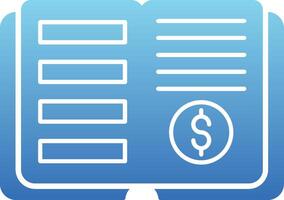 Ledger Glyph Gradient Icon vector