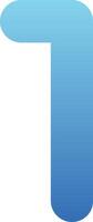 One Glyph Gradient Icon vector