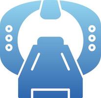 Mri Machine Glyph Gradient Icon vector