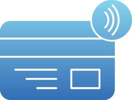 Nfc Payment Glyph Gradient Icon vector