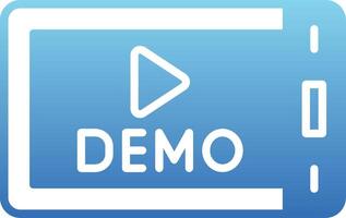Demo Glyph Gradient Icon vector