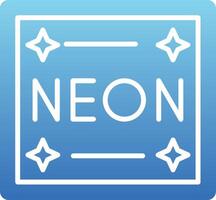 Neon Glyph Gradient Icon vector