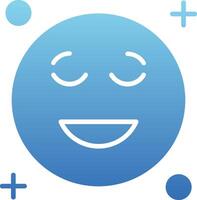 Sad Glyph Gradient Icon vector