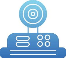 Camera Glyph Gradient Icon vector