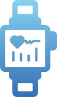 Smartwatch Glyph Gradient Icon vector