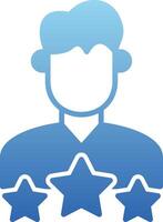User Experience Glyph Gradient Icon vector