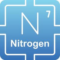 Nitrogen Glyph Gradient Icon vector