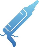 Sealant Gun Glyph Gradient Icon vector