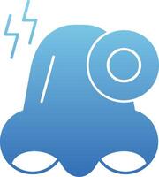 Congestion Glyph Gradient Icon vector