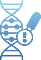 Genetics Problem Glyph Gradient Icon vector
