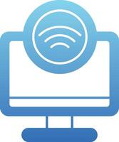 Internet Access Glyph Gradient Icon vector
