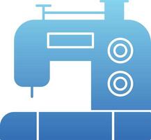 Sewing Machine Glyph Gradient Icon vector