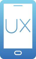Ux Design Glyph Gradient Icon vector