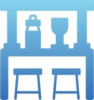 Bar Glyph Gradient Icon vector