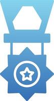 Medal Glyph Gradient Icon vector