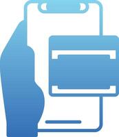Carousel Glyph Gradient Icon vector