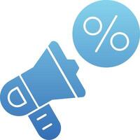 Promotion Glyph Gradient Icon vector