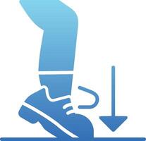 Ball Dig Glyph Gradient Icon vector