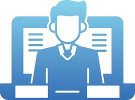 OnGlyph Gradient Class Glyph Gradient Icon vector