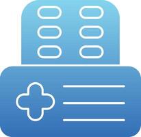 Pills Glyph Gradient Icon vector