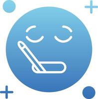 Sick Glyph Gradient Icon vector