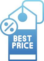 Best Price Glyph Gradient Icon vector
