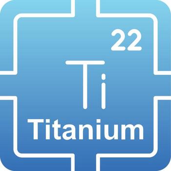 titanio glifo degradado icono vector