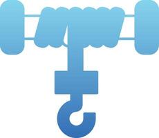 Hoist Glyph Gradient Icon vector