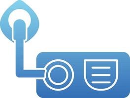 Oxygen Glyph Gradient Icon vector