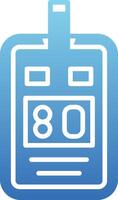 Glucose Meter Glyph Gradient Icon vector