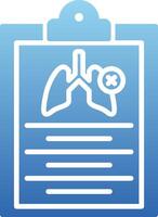 Tuberculosis Patient History Glyph Gradient Icon vector