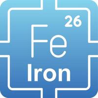 Iron Glyph Gradient Icon vector
