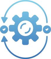 Agile Glyph Gradient Icon vector
