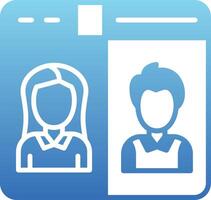 Conference Glyph Gradient Icon vector