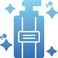 Facial Cleansing Glyph Gradient Icon vector