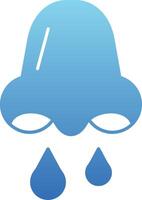 Congestion Glyph Gradient Icon vector