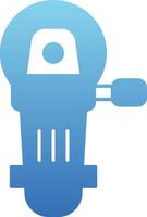 Angle Grinder Glyph Gradient Icon vector