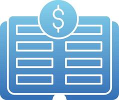 Ledger Glyph Gradient Icon vector