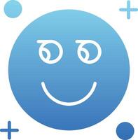 Suspicious Glyph Gradient Icon vector
