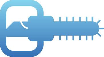Chainsaw Glyph Gradient Icon vector