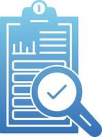 Auditing Glyph Gradient Icon vector