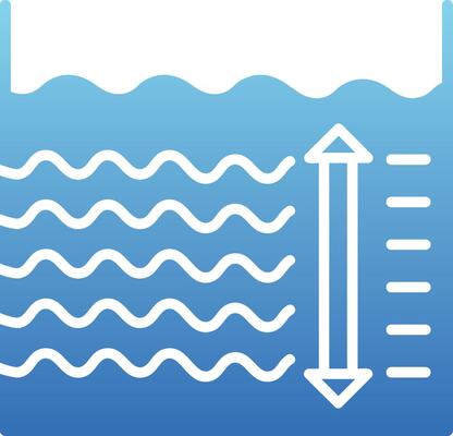 Depth Glyph Gradient Icon