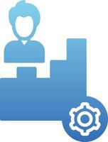 Productivity Glyph Gradient Icon vector