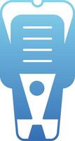 Stud Finder Glyph Gradient Icon vector