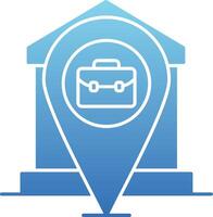 Remote Working Glyph Gradient Icon vector