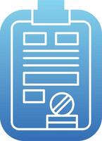 Schedule Glyph Gradient Icon vector